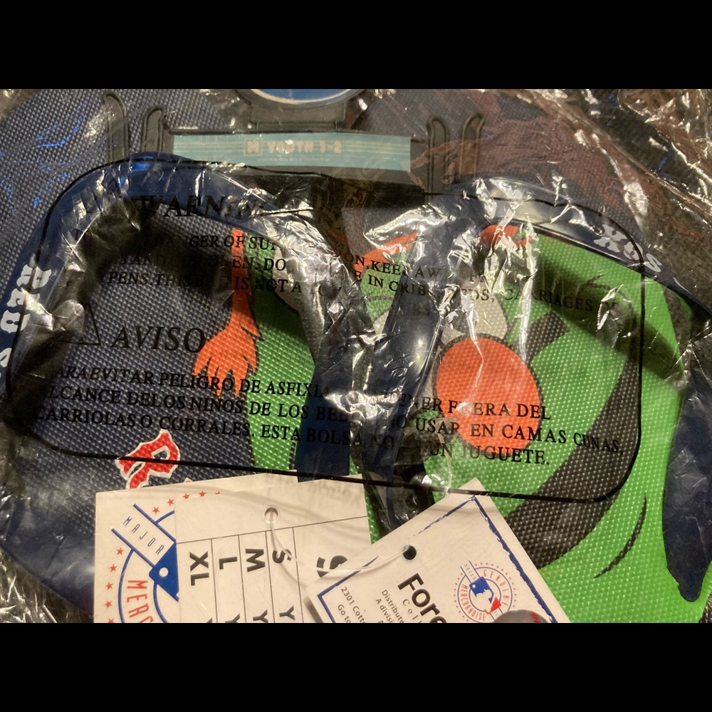 Medium youth 1-2 Red Sox flip flops